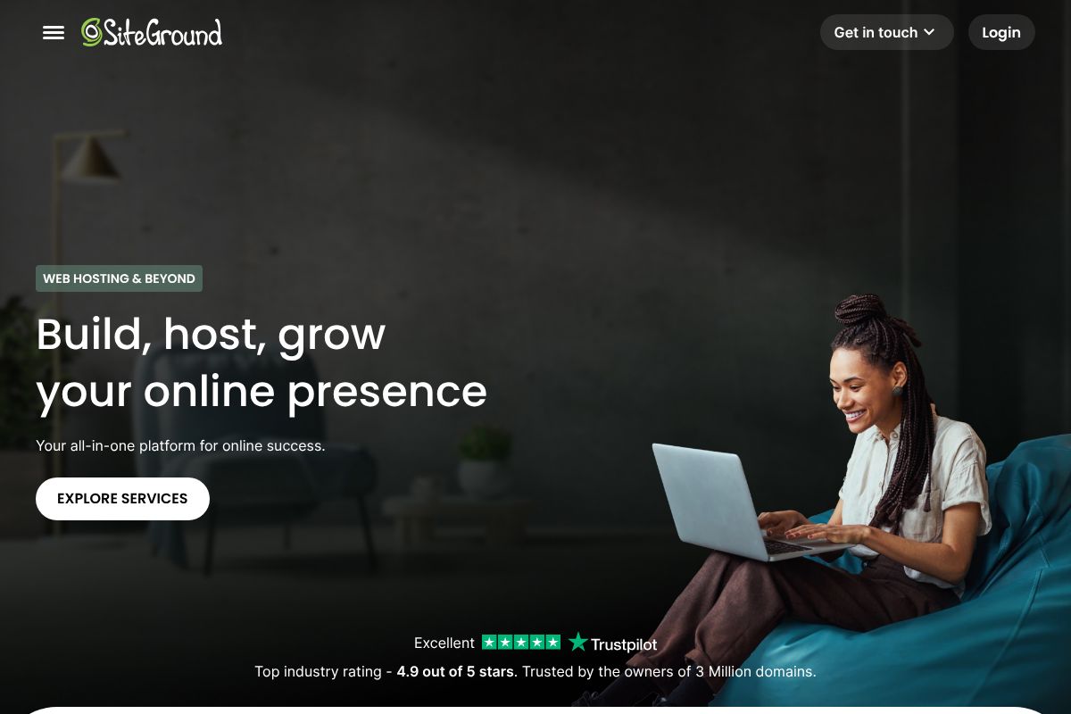 SiteGround dashboard screenshot